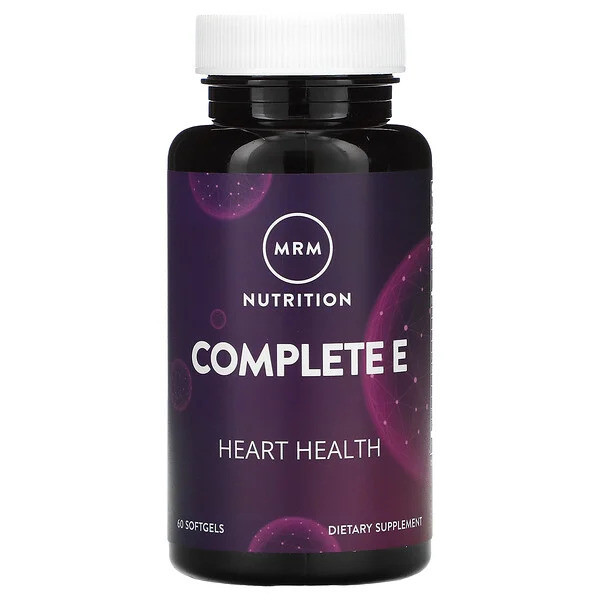 Вітамін Е з токотриєнолами повний спектр 60 капс серце шкіра волосся MRM USA, фото 1