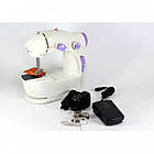 ОПТ Міні швейна машинка Mini Sewing Machine FHSM 201 4 в 1 з педаллю, фото 3