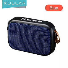 Бездротова Bluetooth-колонка Kuulaa з підтримкою FM-радіо, USB, microSD карт Gray, фото 2