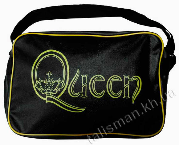 Рок-сумка - QUEEN (лого жовте), фото 2