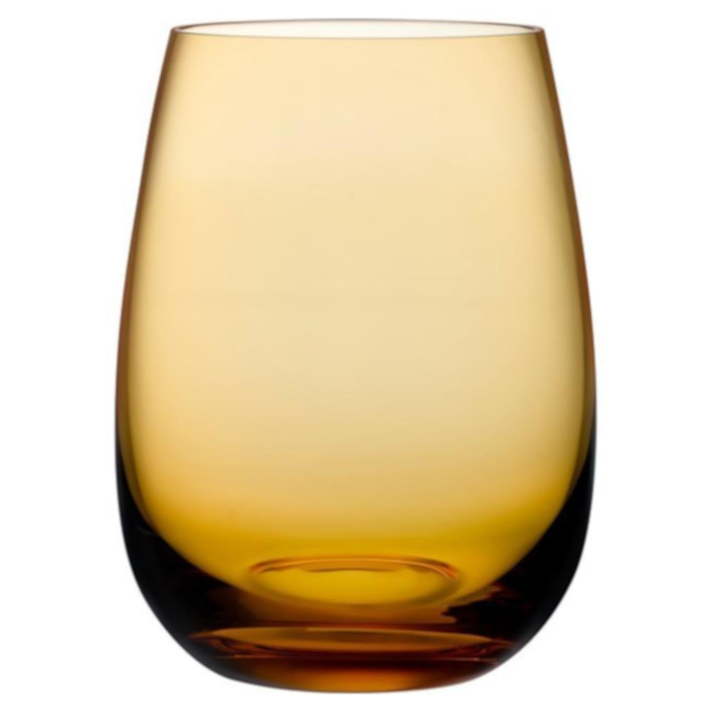 Набір склянок для води 4шт Colored amber 440мл Nude Glass