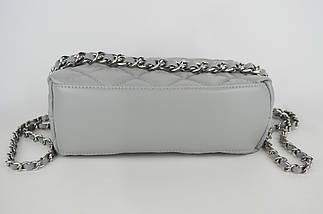 Сумка з ланцюгом Polina&Eiterou 9572 Сірий Натуральна шкіра, фото 4