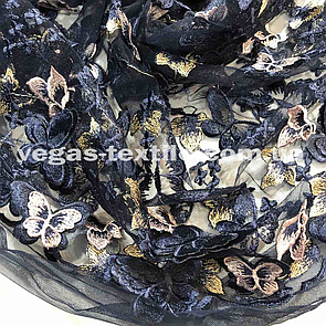 Гіпюр 3D Темно-синій