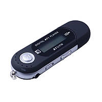 Mp3 плеєр + FM радіо + USB (на батарейці ААА) чорний