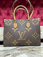 Модная женская двухсторонняя сумка шопер Louis Vuitton Луи Витон