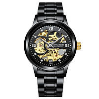 Механические часы с автоподзаводом Winner (FNGEEN), мужские наручные часы виннер скелетон, черные часы
