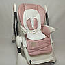 Дитячий стільчик для годування з регульованою спинкою Carrello Stella CRL-9503 Shell Grey сірий на колесах, фото 10