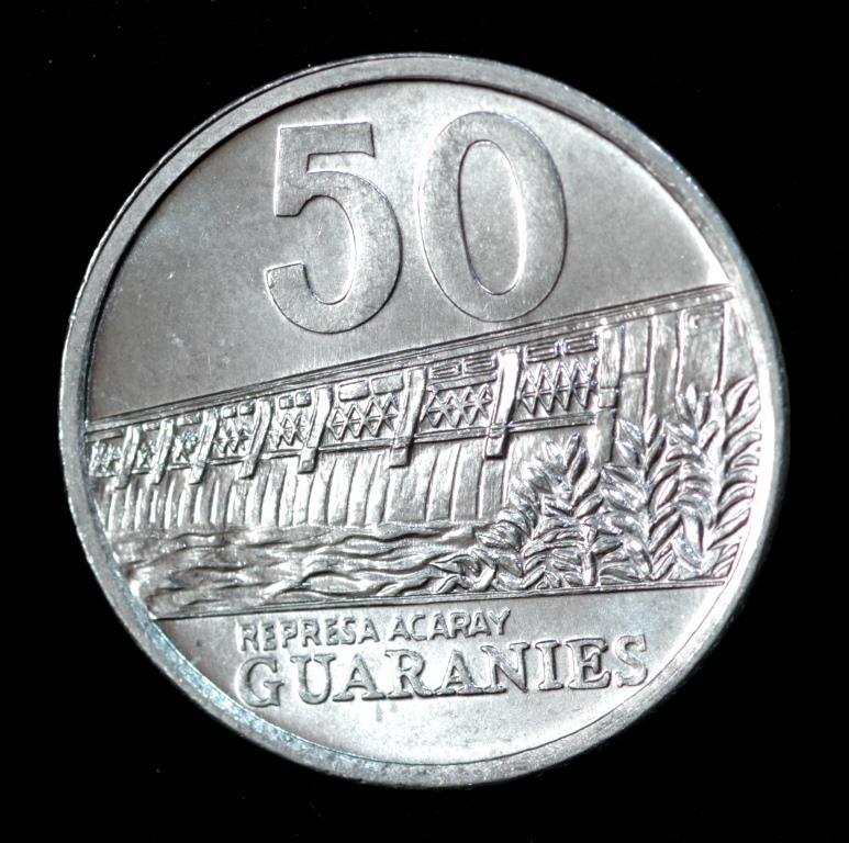 Монета Парагвая 50 гуарані 2008 р. Хосе Фелікс Естигарибія
