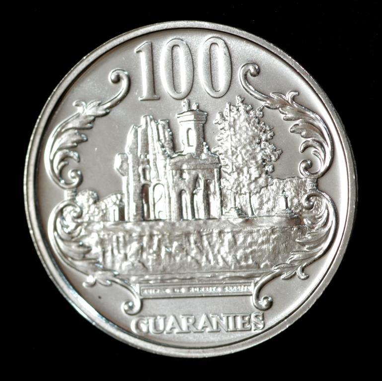 Монета Парагвая 100 гуарані 2007 р. Руїни Гумаїта