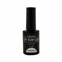 Финишное покрытие ногтей без липкого слоя с шимером UV Top Gel No Wipe Shimmer NAOMI 12мл