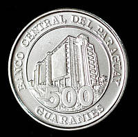 Монета Парагвая 500 гуарани 2007 г. Кабальеро Бернардино
