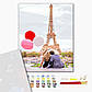 Картини за номерами 40х50 см Brushme Premium (кольорове полотно + лак) Паризька любов (PGX 4886), фото 4