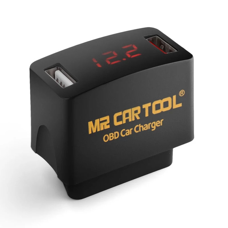 ЗАРЯДКА OBD MINI Car Charger 2 USB з вольтметром