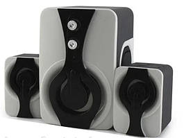 Колонки комп'ютерні USB FT-2060, чорно-білі