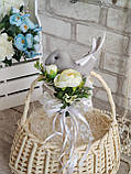 Топер з пташкою на Великодній кошик, пасхальний декор., фото 5