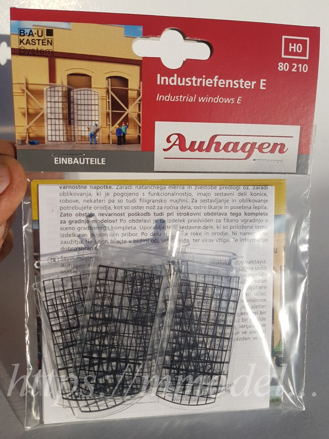 Auhagen 80210 Комплект для моделювання — промислові вікна тип E, масштабу 1:87