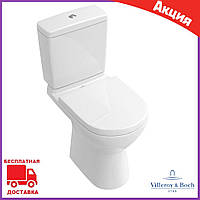 Компакт із кришкою мікроліфт Villeroy&Boch O.Novo 5661T301. Підлоговий унітаз-компакт