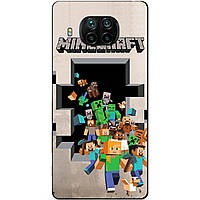 Силіконовий бампер чохол для Xiaomi Mi 10t Lite з грою Minecraft