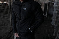 Куртка ветровка мужская утепленная стеганная качественная весенняя осенняя черная The North Face