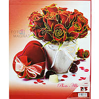 Фотоальбом "Love - розы " 400/10Х15 см. (подарочная коробка)