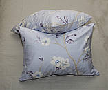 Сатин 1,5-спальна  постільна білизна ТМ TAG S358 з компаньйоном, фото 4