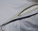 Сатин 1,5-спальна  постільна білизна ТМ TAG S358 з компаньйоном, фото 5