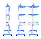 Багатоярусна сушарка для білизни до 50 кг (172х73х64 см) Garment Rack With Wheels/Складна підлогова сушарка, фото 5