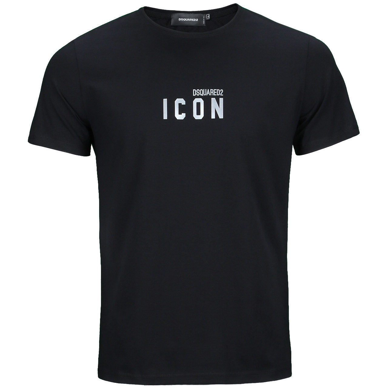 Футболка чоловіча чорна DSQUARED ICON BLK L(Р) 21-810-020 S, фото 1