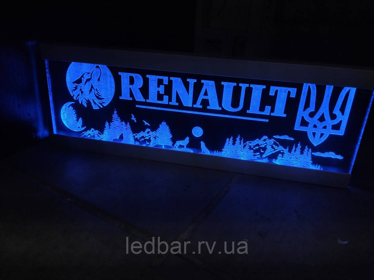 Табличка на лобове скло вантажного авто,RENAULT 10/30cm