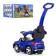 Каталка толокар Mercedes AMG SX1578-4 з батьківською ручкою + качалка гумове покриття коліс, фото 4