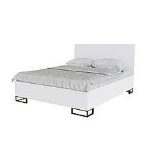 Ліжко двоспальне з ламінованої ДСП Ascet 160x200 аляска Artinhead (без матраца)