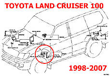 Датчик положення кузова, кліренсу Toyota Land Cruiser J100 передній лівий 8940660011, 8940660012, 8940660010, фото 5