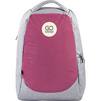 Рюкзак для города GoPack 169 City GO21-169L-1 43х28х10 см 680 г 16.3 л серый, розовый