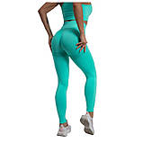 Безшовні легінси та топ комплект для тренувань, фітнесу H06M розмір М, фото 4