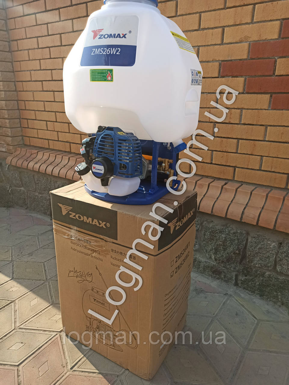 Обприскувач бензиновий Zomax ZMS26W1, 20 літрів