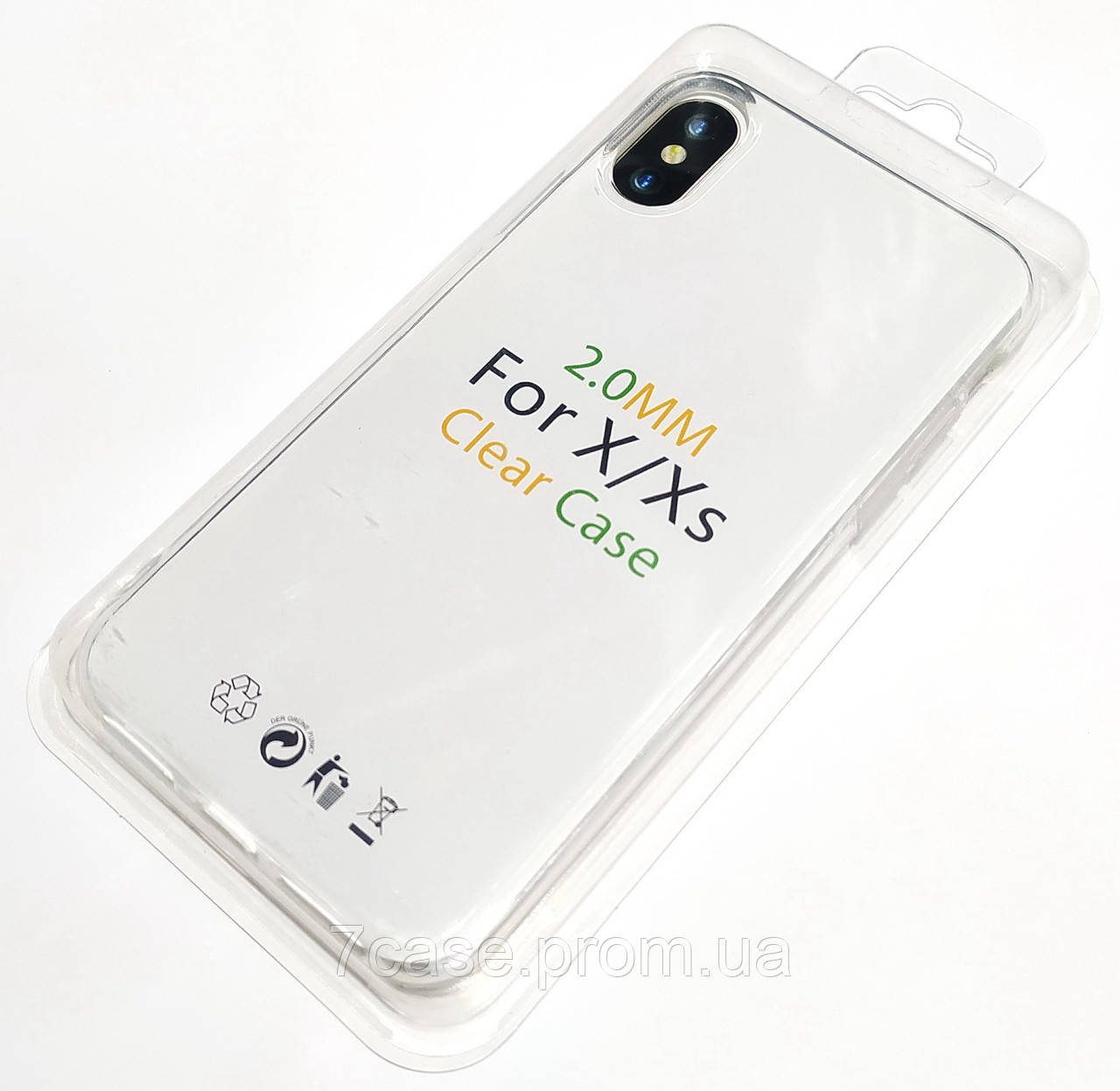 Чохол 2 мм для iPhone X/ iPhone XS силіконовий прозорий Case Silicone Clear 2.0mm
