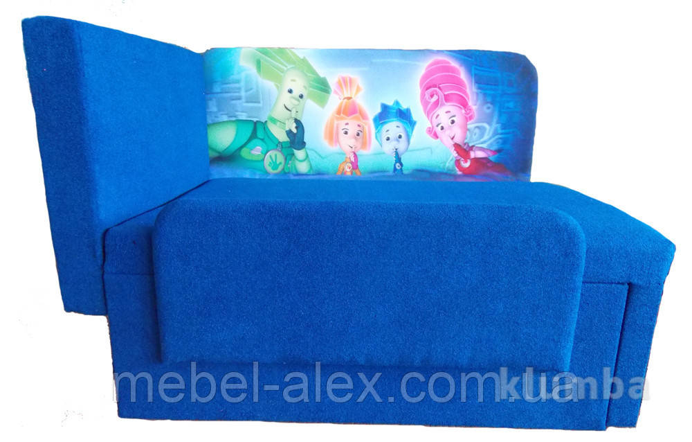 Дитячий диванчик "Мультик"180х70см Синій+Принт