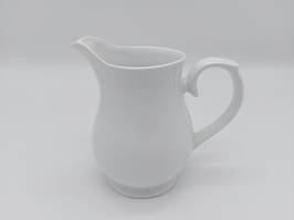 Глечик білий керамічний для молока ,води та напоїв Молочник з кераміки D 8 cm H 13 cm 700 мл ДРУГИЙ СОРТ