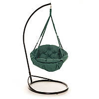 Подвесное Кресло качеля-гамак с подставкой Kospa(Зеленый) (100 кг)