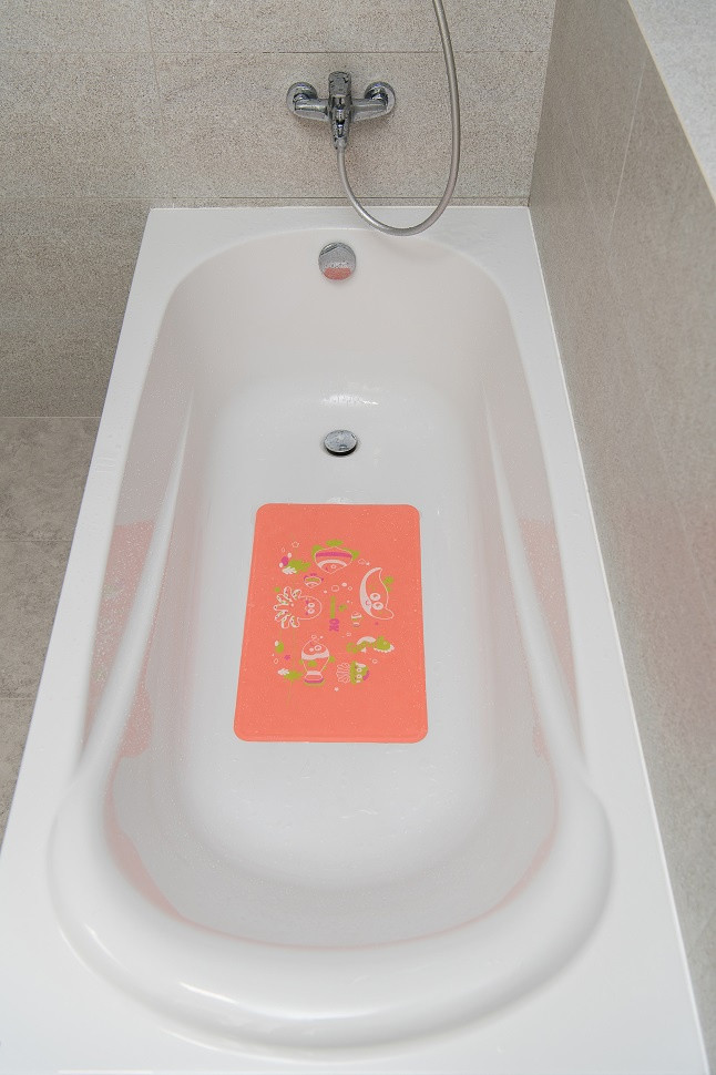Антиковзаючий килимок на дно ванної великого розміру (килимок в ванну)