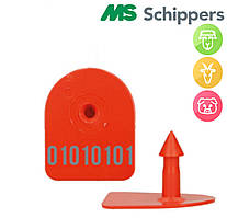 Бірка АРКА Номерна №1-50 (уп/50шт), червоного кольору MS SCHIPERS