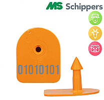 Бірка АРКА Номерна №1-50 (уп/50шт), помаранчевого кольору MS SCHIPERS