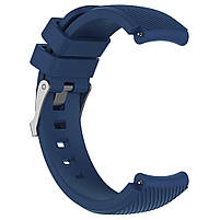 Ремінець силіконовий для годинника 20 мм Type С темно-синій, фото 3