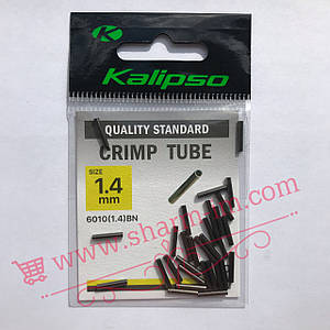 Обжимные стальные трубочки для поводков Kalipso Crimp Tube 6010 BN D-1.2 мм/30 шт.