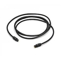 Аудіо кабель PowerPlant Optical Toslink 1.5 м, Black