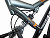 ✅ Двопідвісний Сталевий Велосипед Azimut Scorpion 29 Дюйм Рама 19 Чорно-Синій, фото 6