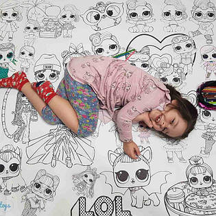 Раскраска Лол, 120 х 150 см 1