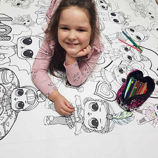 Раскраска Лол, 120 х 150 см 2