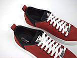 Червоні кросівки, кеди повсякденні нубук чоловіче взуття великих розмірів Rosso Avangard Fuoco Red Nub EVA BS, фото 6