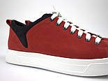Червоні кросівки, кеди повсякденні нубук чоловіче взуття великих розмірів Rosso Avangard Fuoco Red Nub EVA BS, фото 7